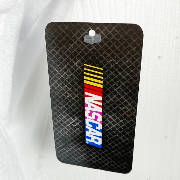 NASCAR Jimmie Johnson Pink and White Sparkle Crew Neck Top Size 1X - Picture 5 of 8